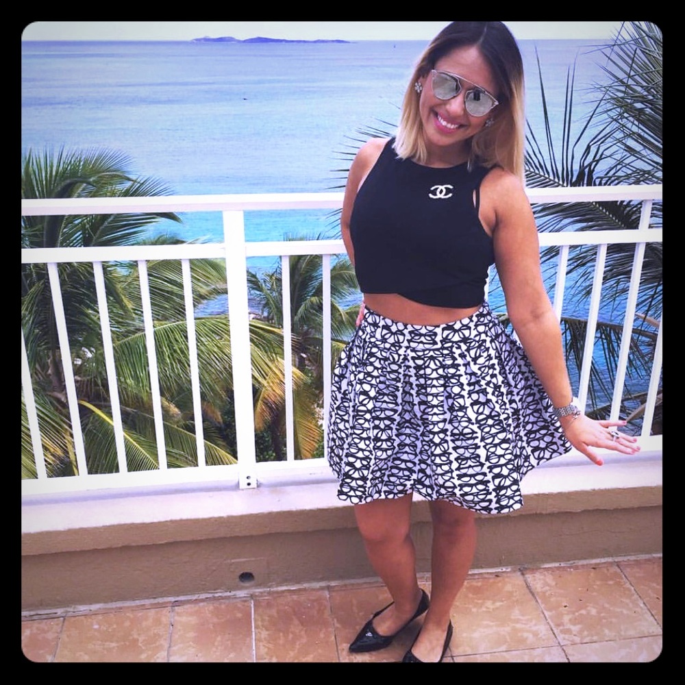 Alice & Olivia Glasses Skirt.